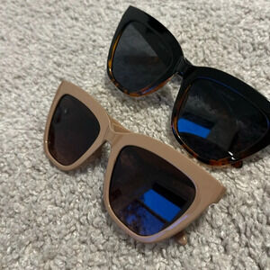 2 pairs sunglasses